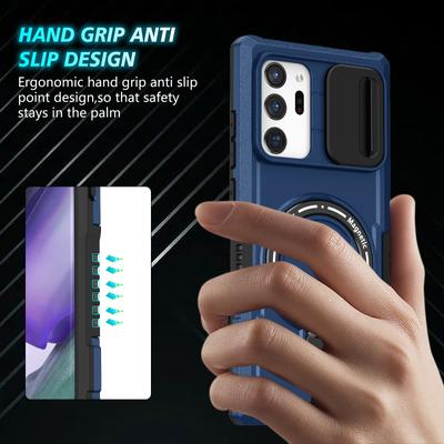 For Samsung Galaxy Note20 Ultra/Note20 Ultra 5G Case Anti-drop PC+TPU Phone Shell Magnetic Case