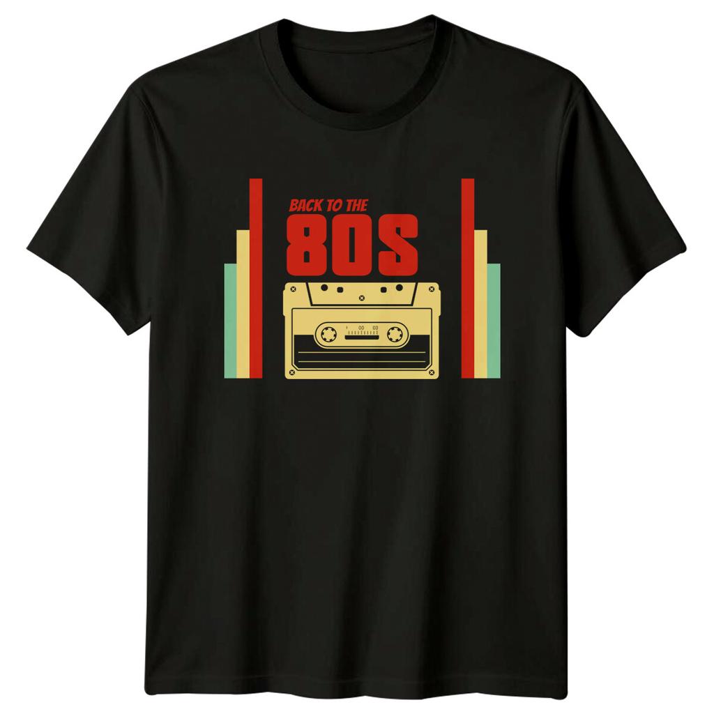Zpátky do 80. let Kazeta Retro Grafický Potisk Pánské Dámské Tričko Módní Zábavné Tričko
