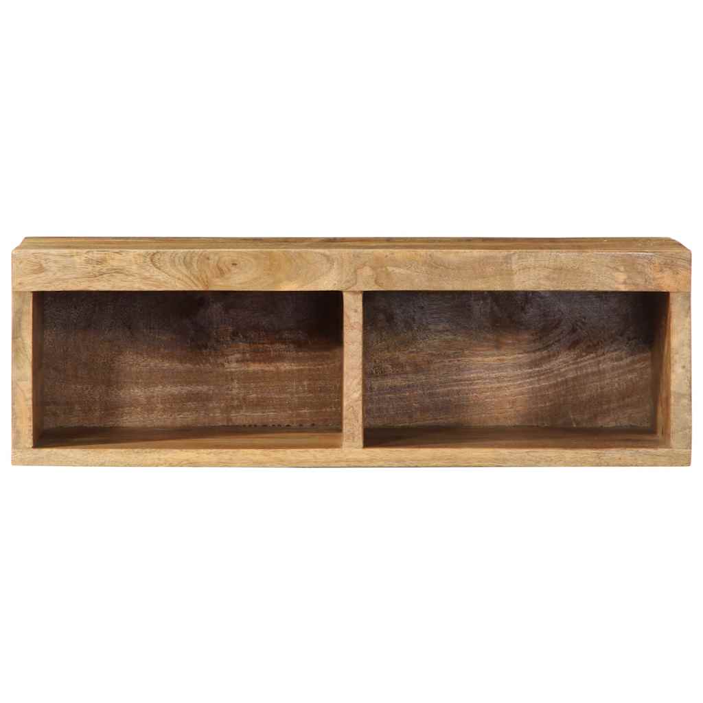 Wall Mounted TV Cabinet 60 X 30 X 19 Cm Rough Mango Solid Wood