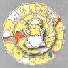 50 Unique Hand-Painted Chick Stickers: Adorable, Non-Infringing, Waterproof Cartoon Animals for Kids' Journals and Decorative Use Across Borders