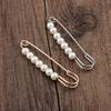 Simple Fashionable Imitation Pearl Beaded Brooch for Women's Classic Casual Jewelry Clothing Accessories