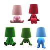 Touch Control Table Lamp Colorful Design Flocking Texture Night Lamp Creative Shape Mini Size Bedside Lamp Desk Use