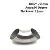 Aviation Grade Stainless Steel Elbow Fittings for Car Exhaust Systems