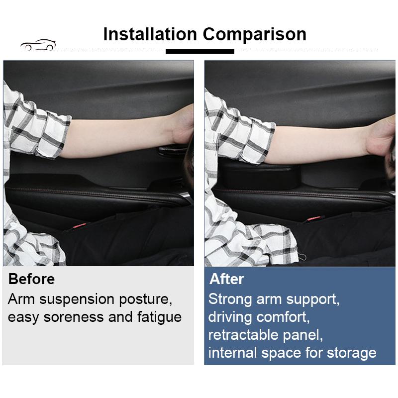 1ks Box na odkládání ve dveřích auta Podpora lokte pro Toyota RAV4 Prius Yaris Chevrolet Cruze Spark Sail Mitsubishi Lancer 10 Sport