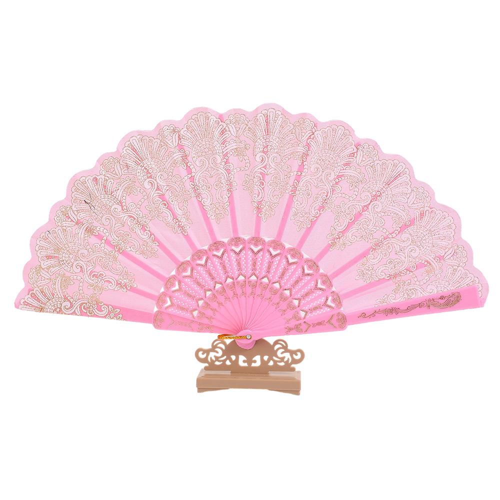 Chinesischer Faltfächer Floral Handfächer Vintage Faltbarer Tanzfächer Party Dekoration