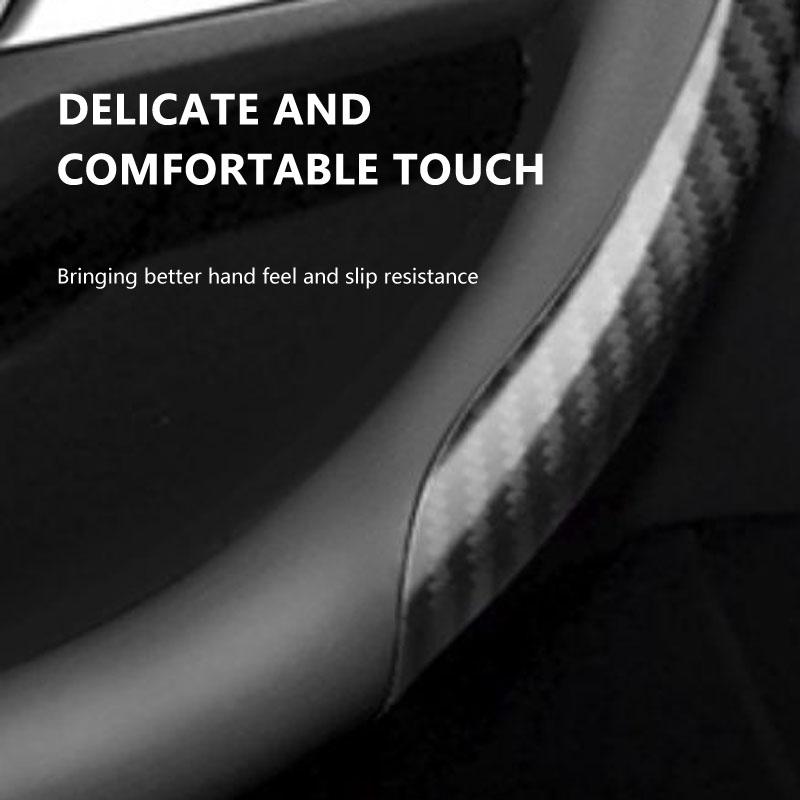 1Pcs Leather Carbon Fiber Car Steering Wheel Cover Car Accessories For Mercedes-Benz AMG C500 C200 C300 A B C E GLA CLA GLK GL ML GLE W204 W205 W203