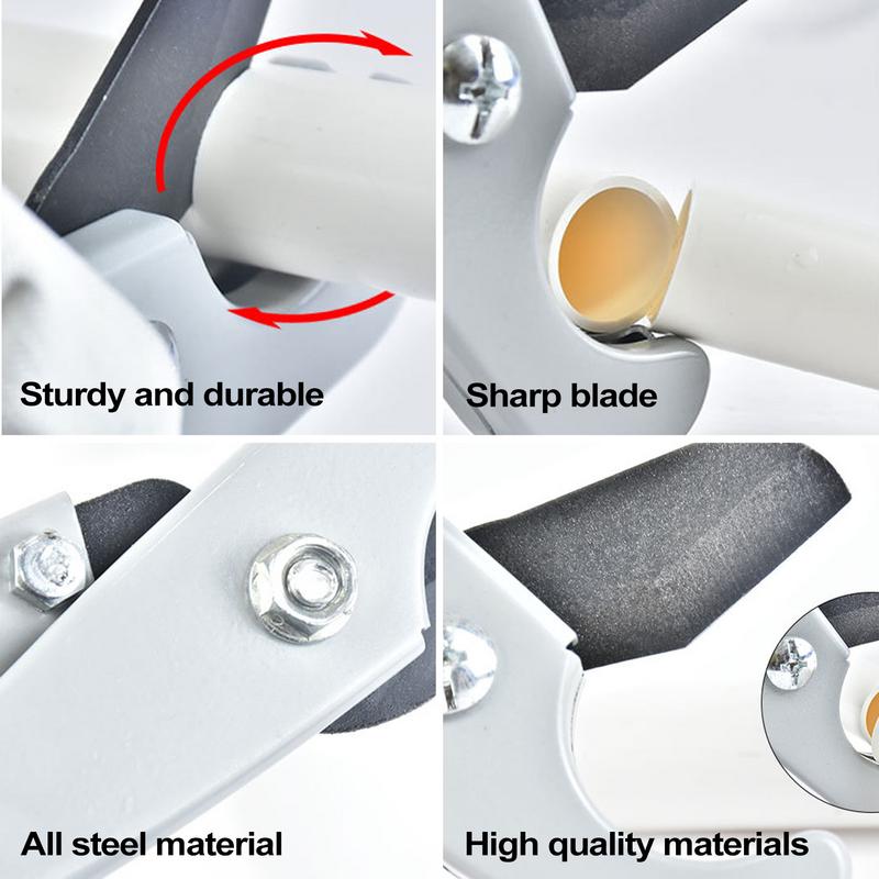 PE-Schneider Ratschenrohrschneider Werkzeug Schlauchschneider für PVC PPR und Schläuche Stahlkörper mit scharfen Edelstahlmessern