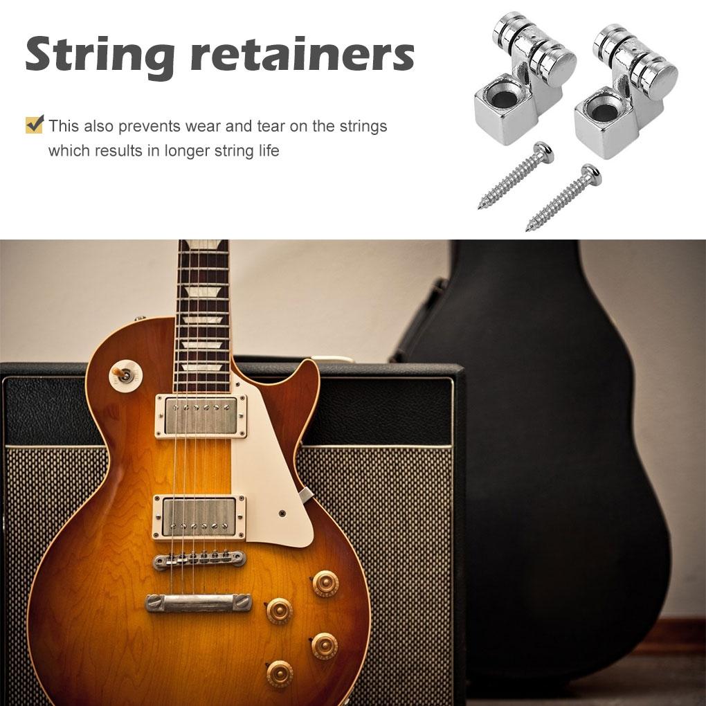 2pcs Guitar Roller String Retainers Electric Guitar Steel String Guides Musical Instrument Accessory