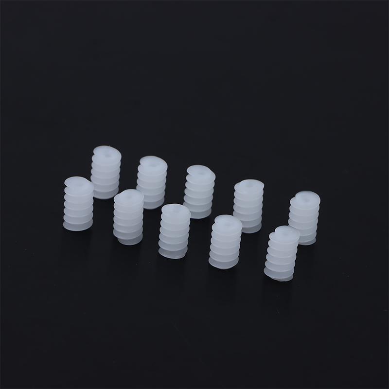 10Pcs/Lot White Right Hand Plastic 6*10 (2A) Worm Turbine 0.5 Module Reduction Gears Diy Model Parts