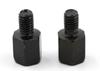 Motorcycle Mirror Screw Adapter Black 8mm Positive Screws 2 Pieces