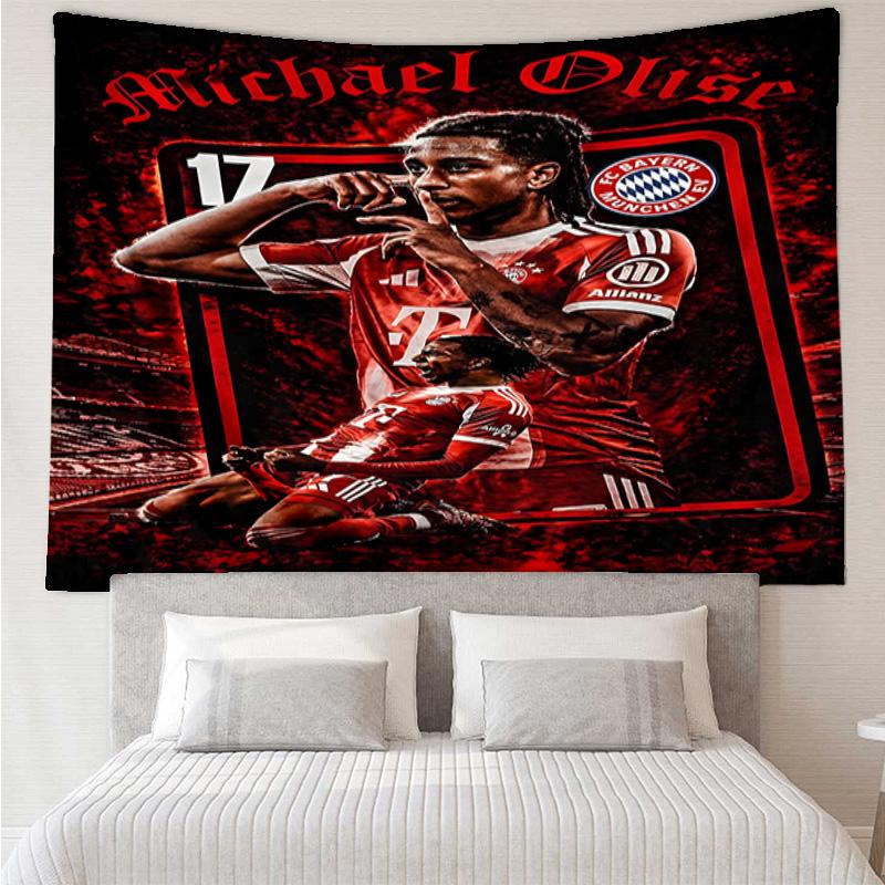 Fc Bayern Munich Star Printed Tapestry, for Bedroom,Livingroom, dormitory, Large Wall Decor, Fabric Decor Fan Birthday Gifts
