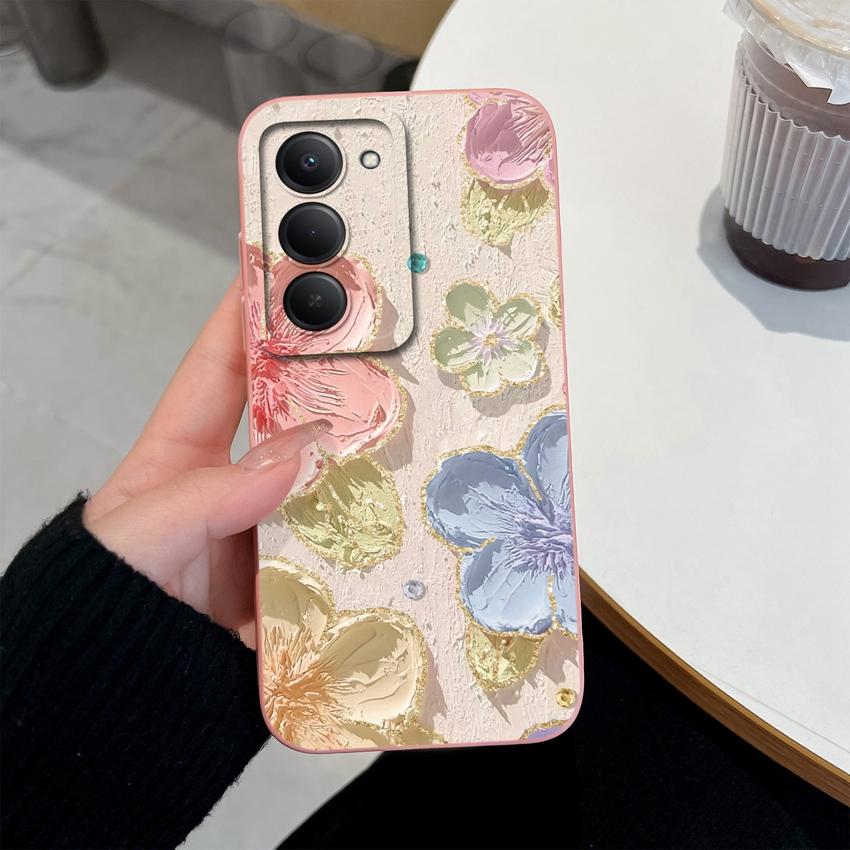 Premium Protective Case For Redmi 15 10 11 15C 12C 10C Note 14 Pro Plus 14S Beautiful Brown Leaf Patterns Liquid Silicone Phone Cover For Redmi Casing