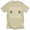 If You Can Read The I Was Forced To Put My Book Down And Rejoin Society T Shirts Cotton Short Sleeve TShirt Loose Fit Clothes