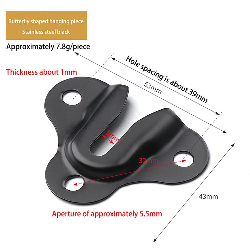 10 Pcs/lot Plate Hangers Flush Mount Bracket Furniture Hooks Coat Picture Frame Shelf Iron Stands Invisible Wall Hanging Plate