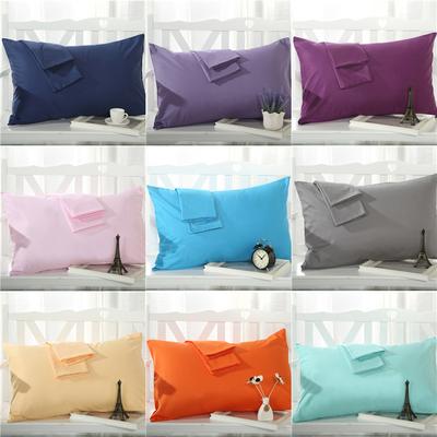 Cotton Pillowcases Solid Color Standard Pillow Case Bedding Bedroom Pillow Cover 48x74cm