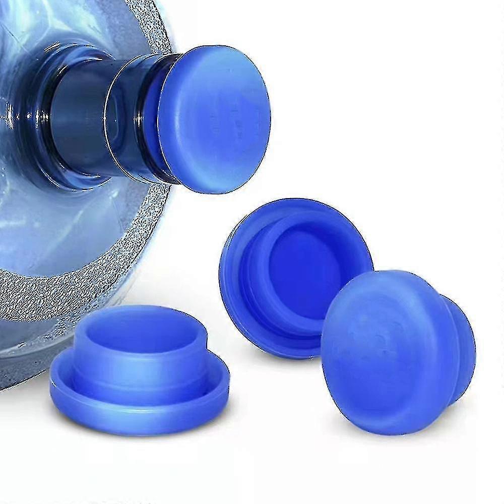 4pcs 5 Gallon Water Jug Lid Reusable Water Bottle Replacement Silicone Lid No-spill - PR