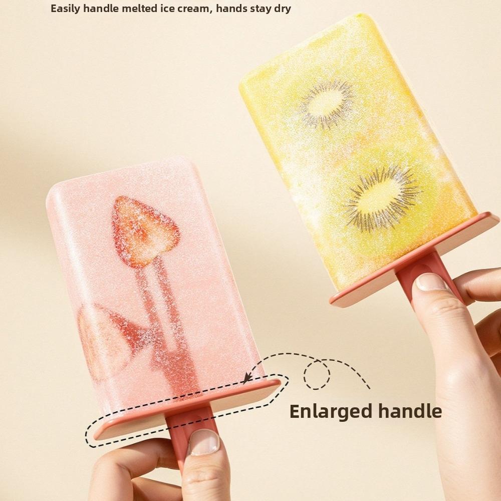 Kreatives Design Hausgemachte Eisbox Wiederverwendbare Eis am Stiel Form Würfelform Eiscreme Eis am Stiel Form Sommer