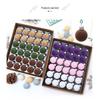 30pcs 3cm Flocked Christmas Ball Ornaments Set - New Arrival in Various Colors for Scene Decoration