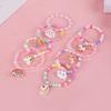 8Pcs/set Rainbow Unicorn Cloud Bracelets Kids Girls Unicorn Birthday Party Favors Goodie Pinata Filler Guests Gift Baby Shower