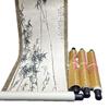 Zheng Banqiao Bamboo Calligraphy & Painting Antique Four-Panel Screen