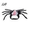 Lightweight Pet Cosplay Costume for Halloween Spider Costume Cat Outfit with Skull Face Black Adjustable Suit Pets Holiday Apparel Cats Dogs