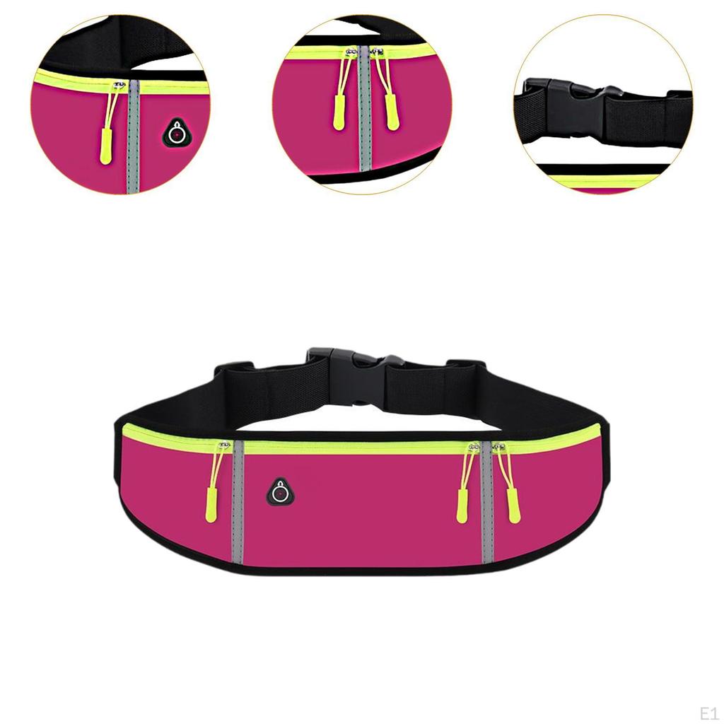 Running Belt Fanny Pack Exercise Waist Pouch with Headphone Hole Bag Waistband for