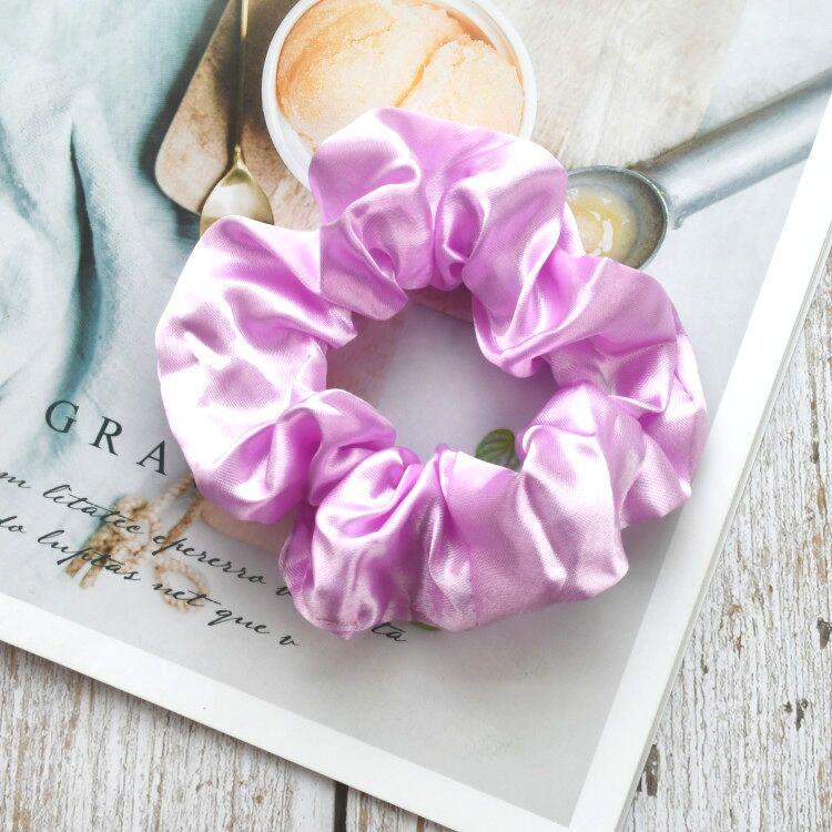 Satin Silk Hair Tie: High-End Women's Rubber Band for Elegant Buns