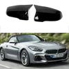 ABS Glossy Black Carbon Look Mirror Cover For BMW X1 F48 X2 F39 F46 F45 F49 F52 G29  rearview 2014 2015 2016 2017 2018