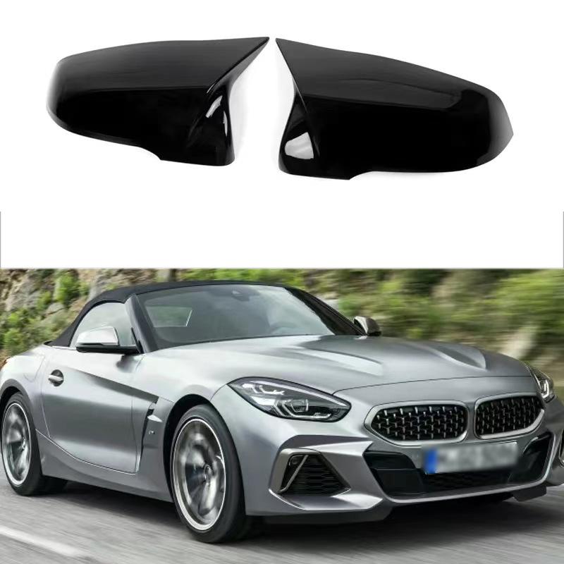 ABS Glossy Black Carbon Look Mirror Cover For BMW X1 F48 X2 F39 F46 F45 F49 F52 G29  rearview 2014 2015 2016 2017 2018