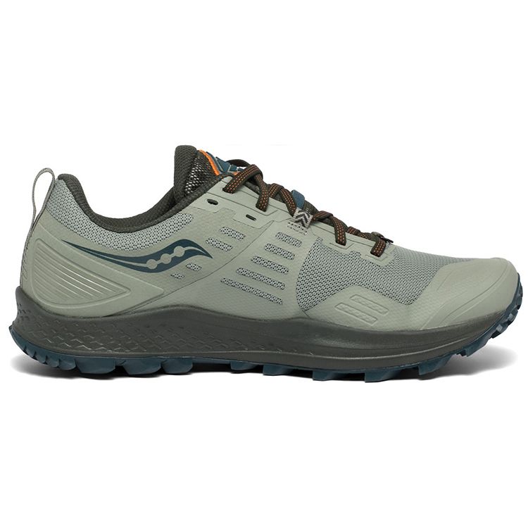 SAUCONY Peregrine 10 Cushioning Trail Running Shoes Men Sneakers Gray Orange S20556-25
