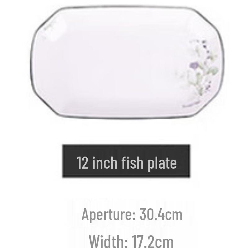 Jieyajie C166 Underglaze Ceramic Dinnerware Collection