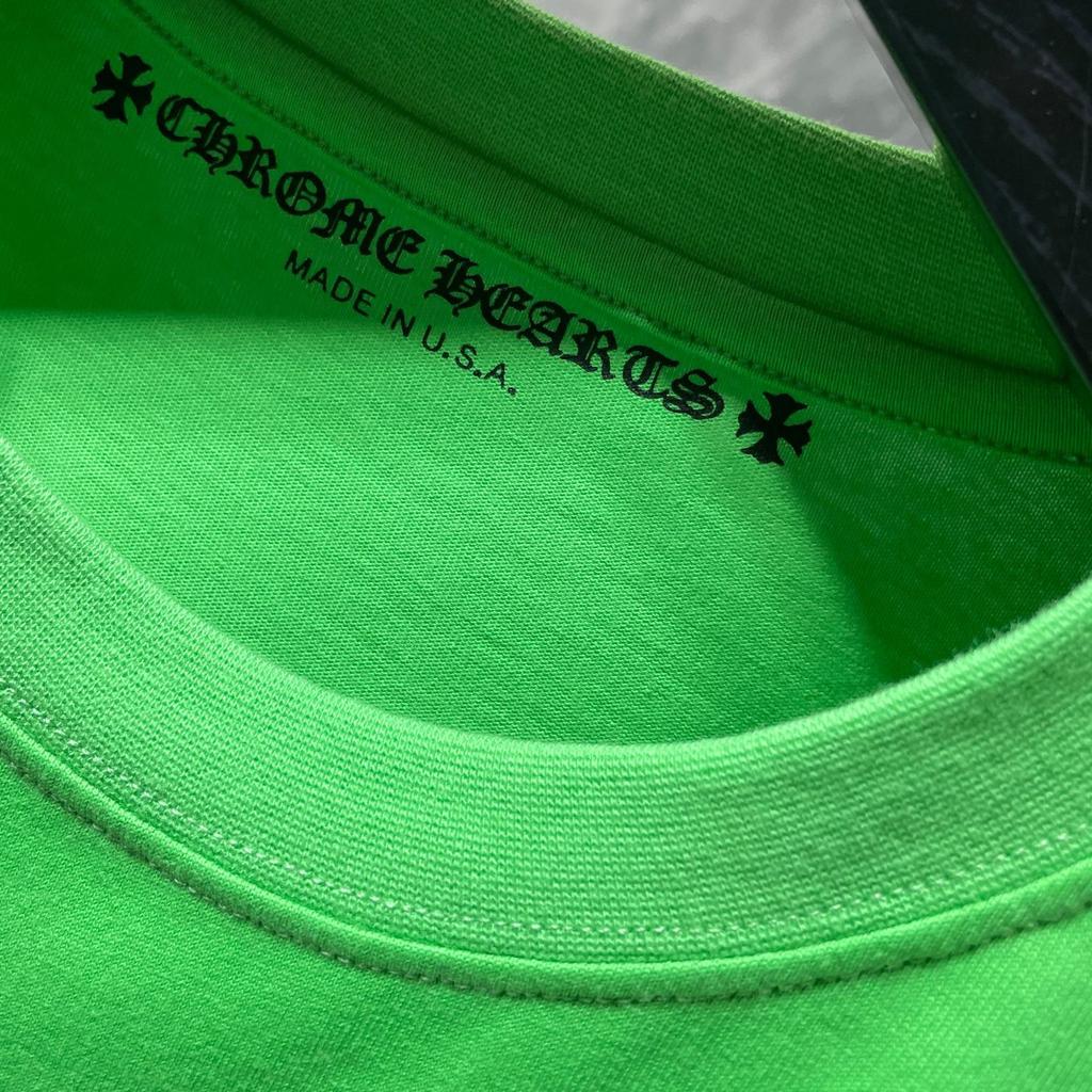 8502 CHROME HEARTS 2025 Καλοκαίρι Νέο Υψηλής Ποιότητας Βαμβακερό Μπλουζάκι με Στρογγυλή Λαιμόκοψη Φαρδύ Μεγάλο Μέγεθος Ανδρικό και Γυναικείο Μπλουζάκι Ζευγαριού