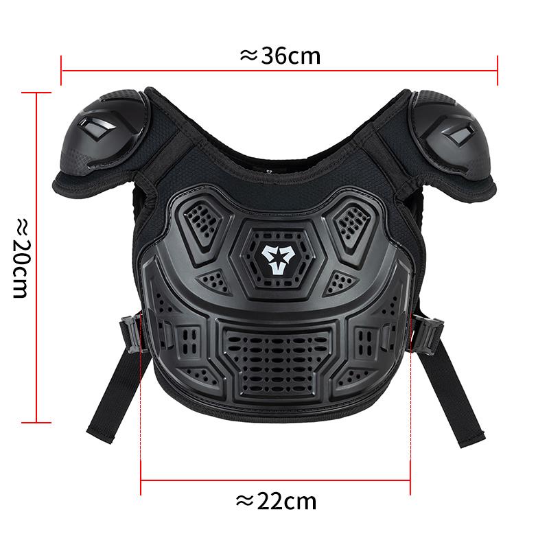 Kids Motorcycle Riding Body Armor/Elbow Knee Protector Children Motocross Back Vest Chest Off-Road Moto Cycling Protective Gear