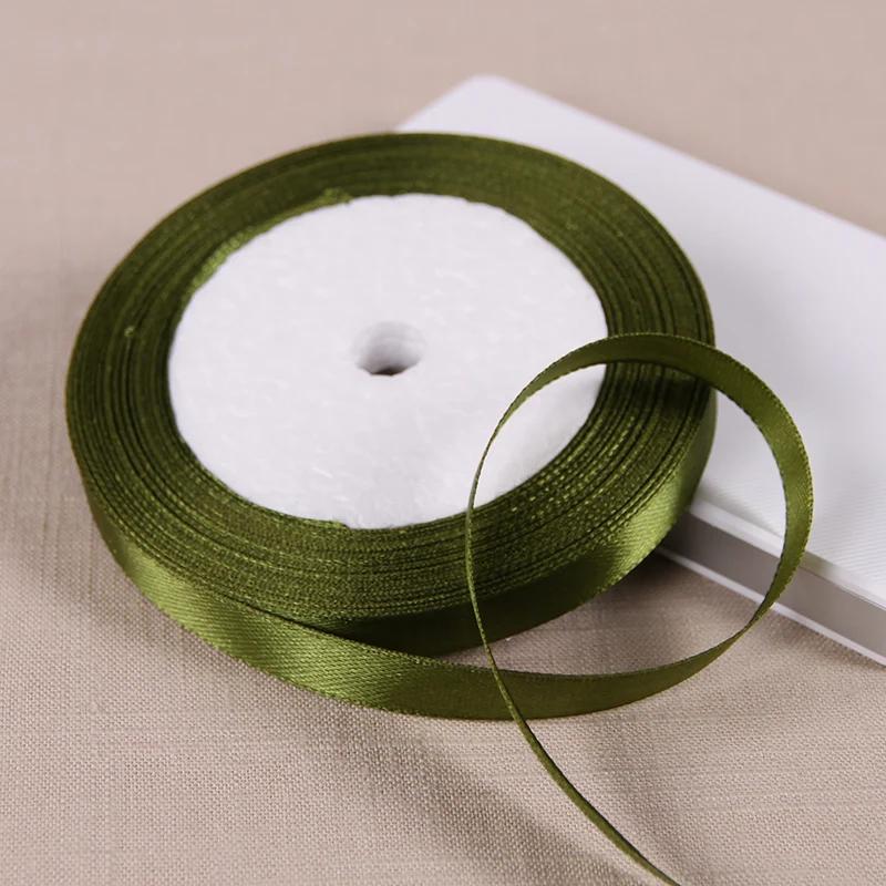 10mm Satin Ribbons DIY Wedding Birthday Party Artificial Silk Roses Crafts Supplies Sewing Acces Scrapbooking Material 25Yards