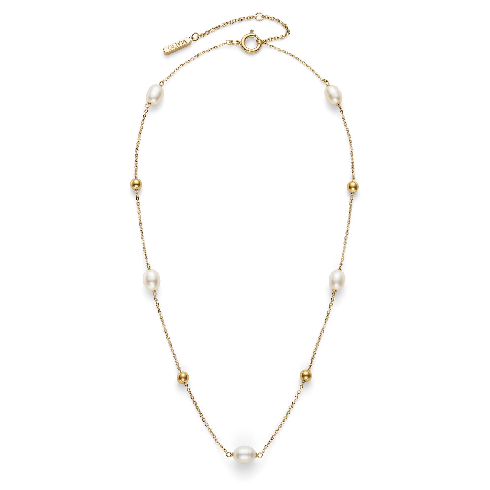 

Olivia Burton Trend by the Sea Pearl Beads Gold Authentic 24100200 Necklace, Imported, Women s, золотий