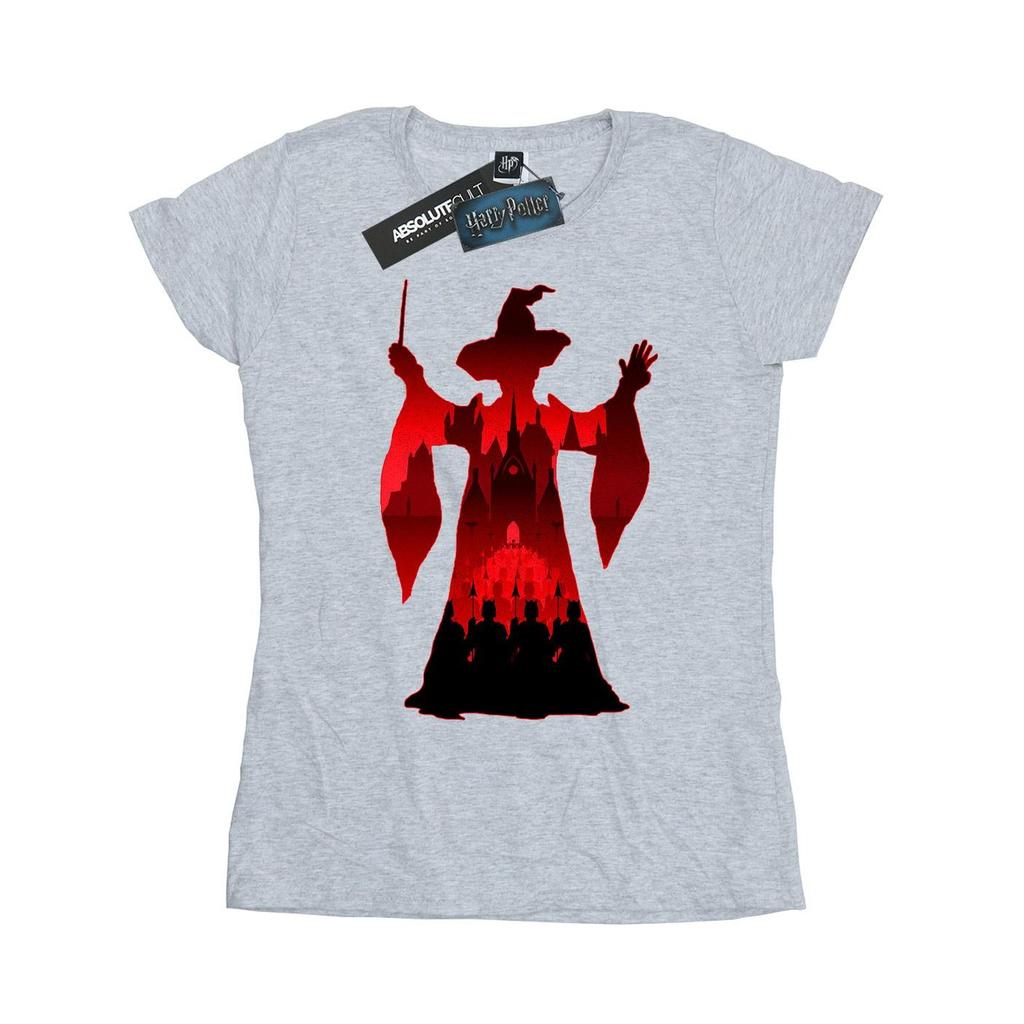 HARRY POTTER Womens/Ladies Minerva McGonagall Silhouette Cotton T-Shirt