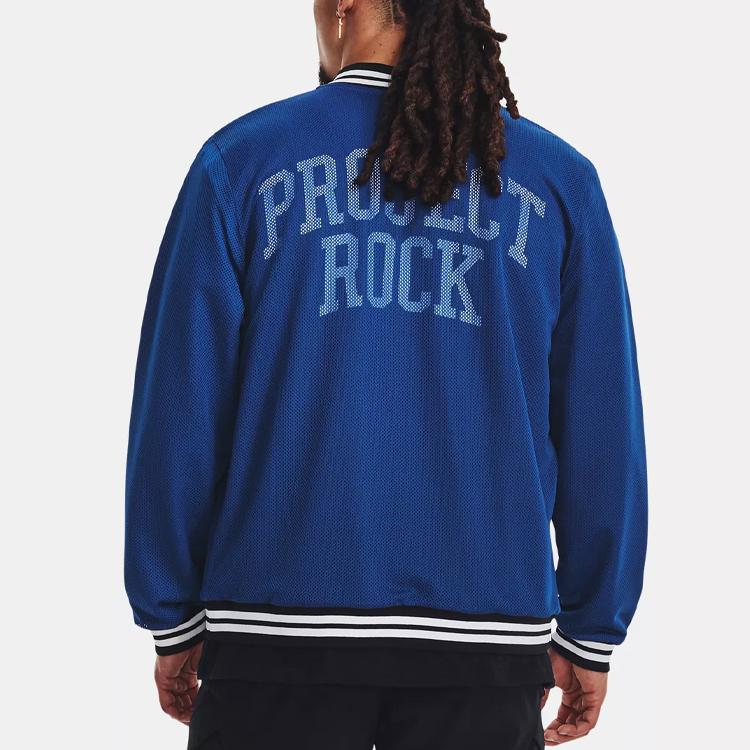 Under Armour Solid Color Single-Breasted Long Sleeve Jacket Men Jackets Phantom-Blue 1377437-471