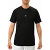 Asics Logo Print Round Neck Casual Sports Short Sleeve T-Shirt Men T-Shirts Black 2121A144-001