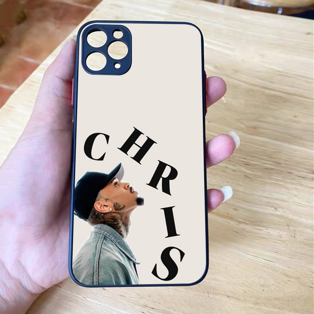 C-Chris Brown 11 Mattes Cover Handyhülle Für iPhone 16 15 14 11 12 13 Mini Pro Max X XR XS stoßfest