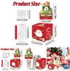 Red Santa Claus Pattern Paper Gift Box For Christmas Parties And Gift Giving