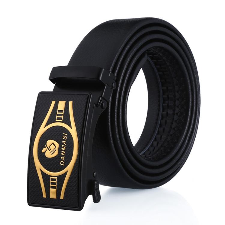 

Мужской деловой повседневный ремень с автоматической пряжкой, зеленый ремень 125cm