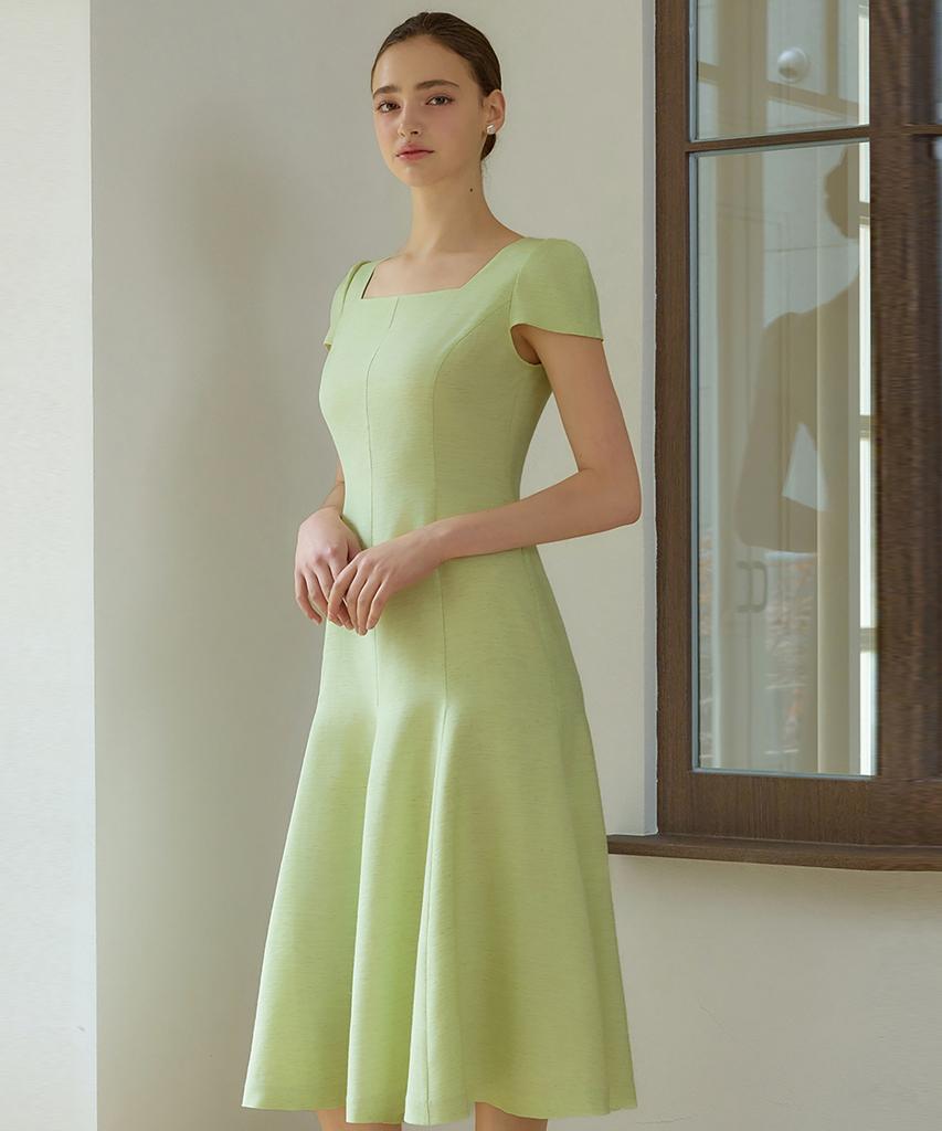Julie And Kara 25Hs Collar 125 Terroir Line Lumiere Dress Green