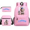School bag 2025 printed student trend backpack shoulder pencil bag 3-piece set