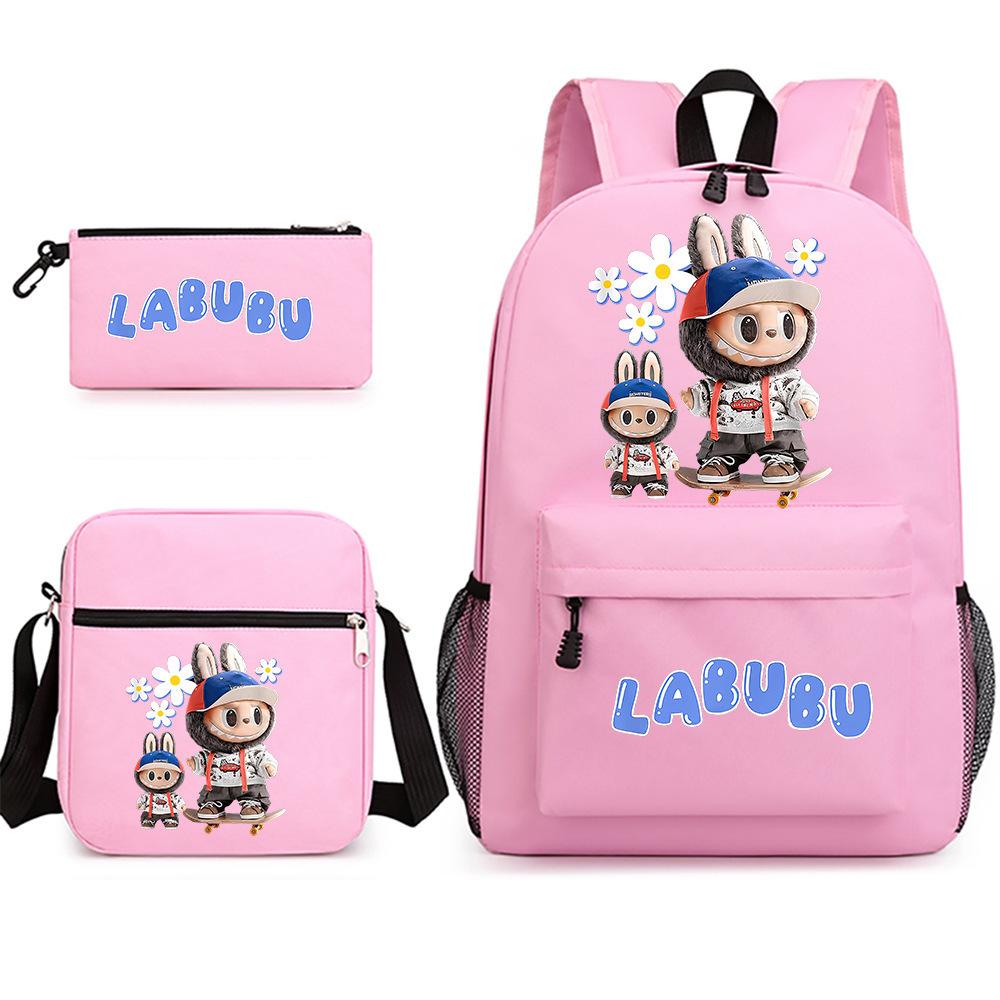 Schultasche 2025 bedruckt Schüler Trend Rucksack Schulter Mäppchen 3-teiliges Set
