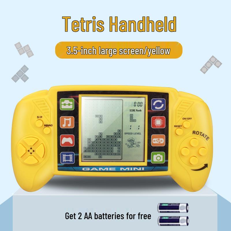 Classic Nostalgic Tetris Game Console for Children - Educational Retro Handheld Toy Gift