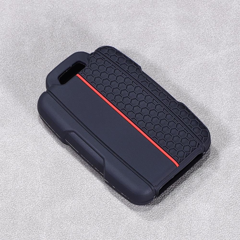 Car Key Fob Case Silicone Protective Cover Fits For Chevrolet Chevy Colorado Silverado Gmc Canyon Sle Sierra 4 Button Smart Key