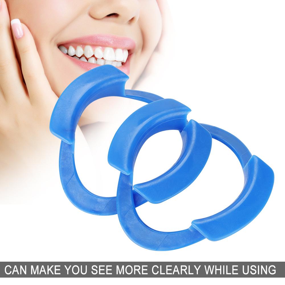 Disposable O Shape Mouth Opener Intraoral Cheek Retractor Oral Teeth Dentist Tools Blue