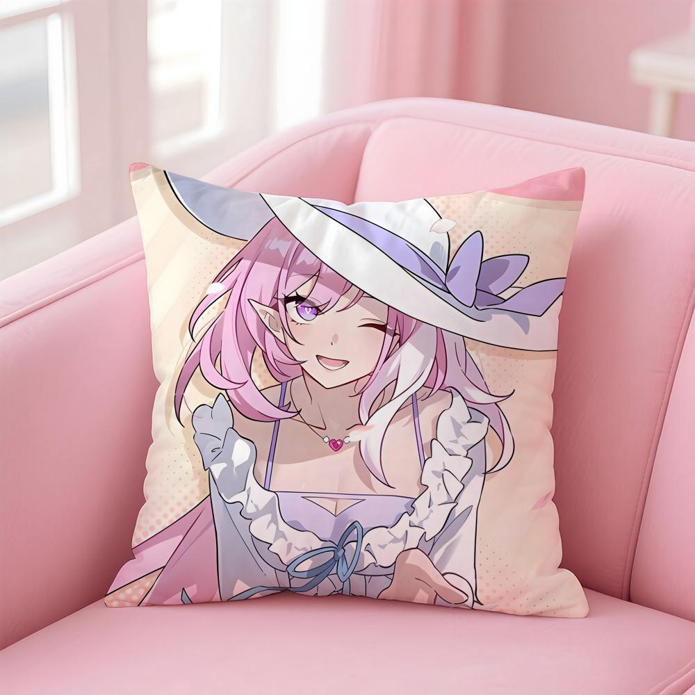 Honkai Impact 3rd Cushion Cover Pillow Case Soft Friendly Fabric Concealed Zipper