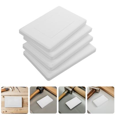 6pcs Blank Outlet Plastic Wall Plate For 118/120 Junction Boxes Home Office Renovation Electrical Box Cover Plate Decorative