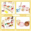 Wooden Ice Cream Counter Playset for Toddler Toys,  Montessori Pretend Play Food Toys Kitchen Accessories Early Learning AidsFMX
